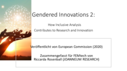 Erste Seite von Gendered Innovations 2: How Inclusive Analysis Contributes to Research and Innovation